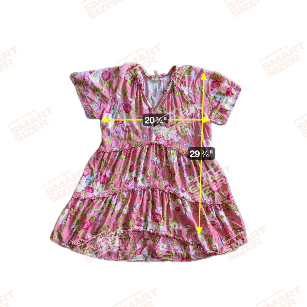 Matilda Jane Pink Floral Tiered Midi Dress - Picture 2 of 9